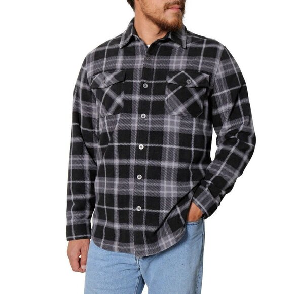 Freedom Foundry Other - NWT Freedom Foundry Men’s Plaid Fleece Comfort Fit Button Up Shirt Black